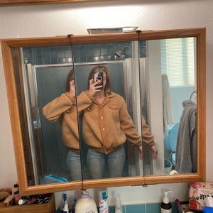 Womens button up shacket